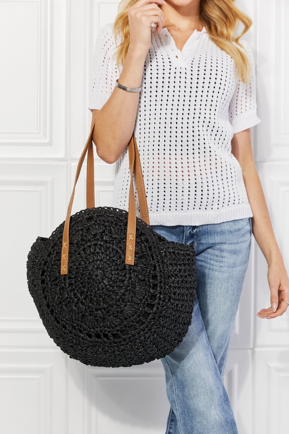 C'est La Vie Crochet Handbag - Tangerine Goddess