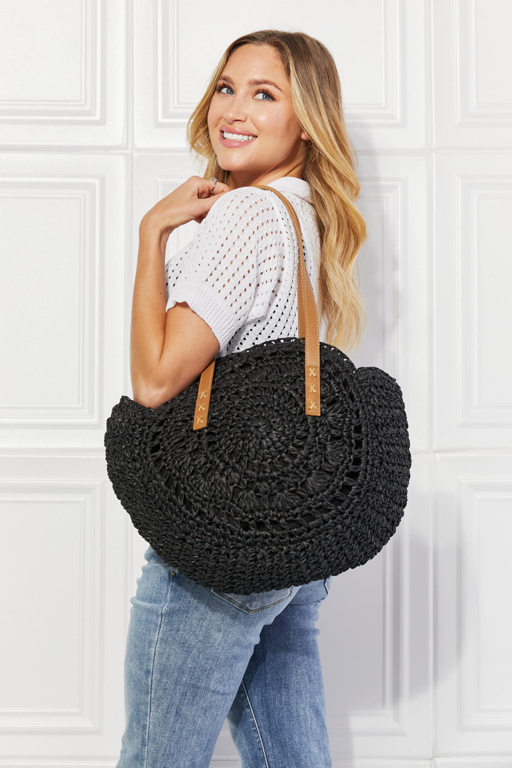 C'est La Vie Crochet Handbag - Tangerine Goddess