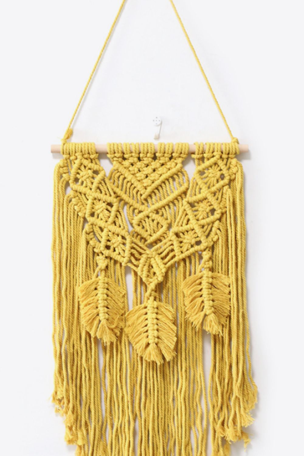 Fully Handmade Fringe Macrame Wall Hanging - Tangerine Goddess