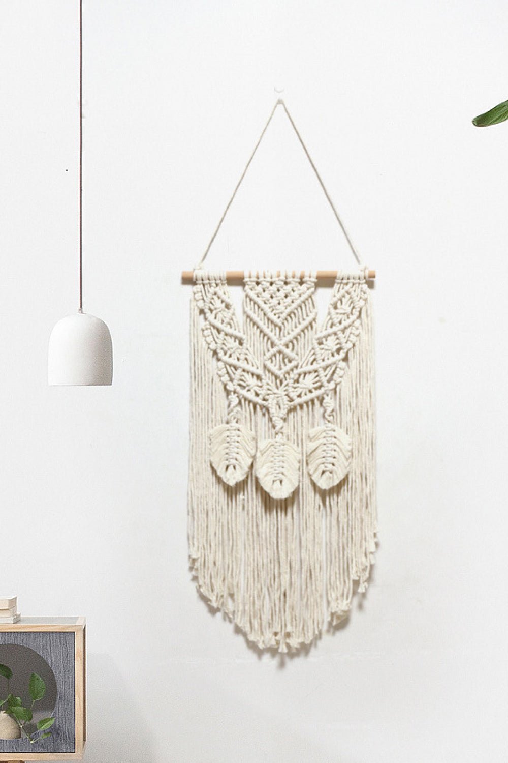 Fully Handmade Fringe Macrame Wall Hanging - Tangerine Goddess