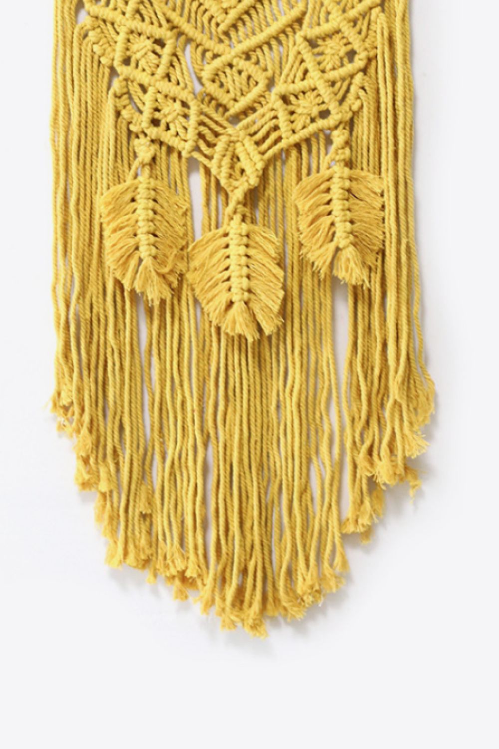 Fully Handmade Fringe Macrame Wall Hanging - Tangerine Goddess