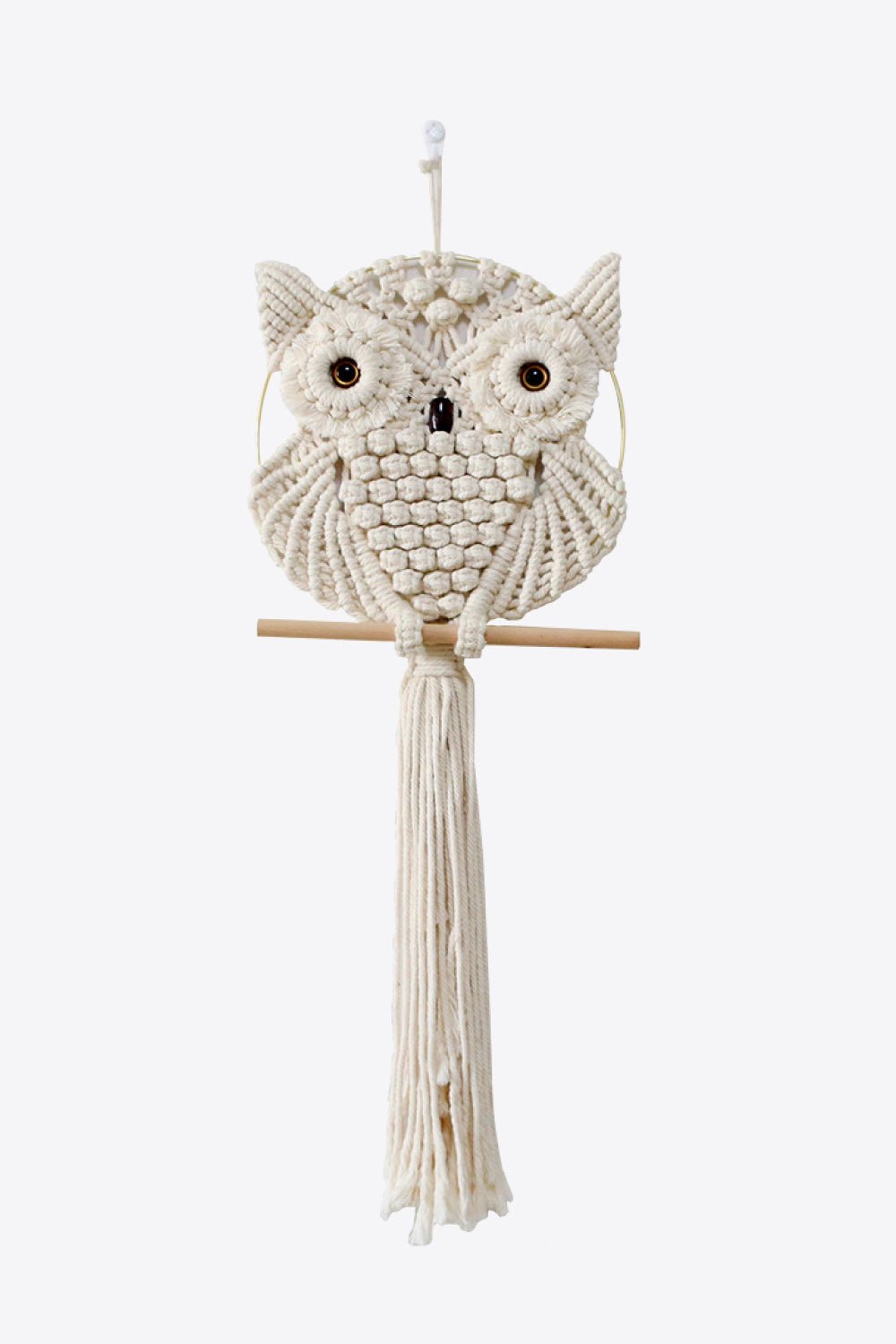 Hand-Woven Owl Macrame Wall Hanging - Tangerine Goddess