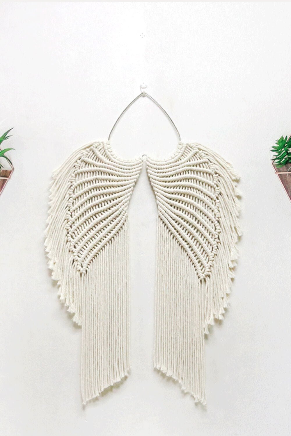 Macrame Angel Wings Wall Hanging - Tangerine Goddess