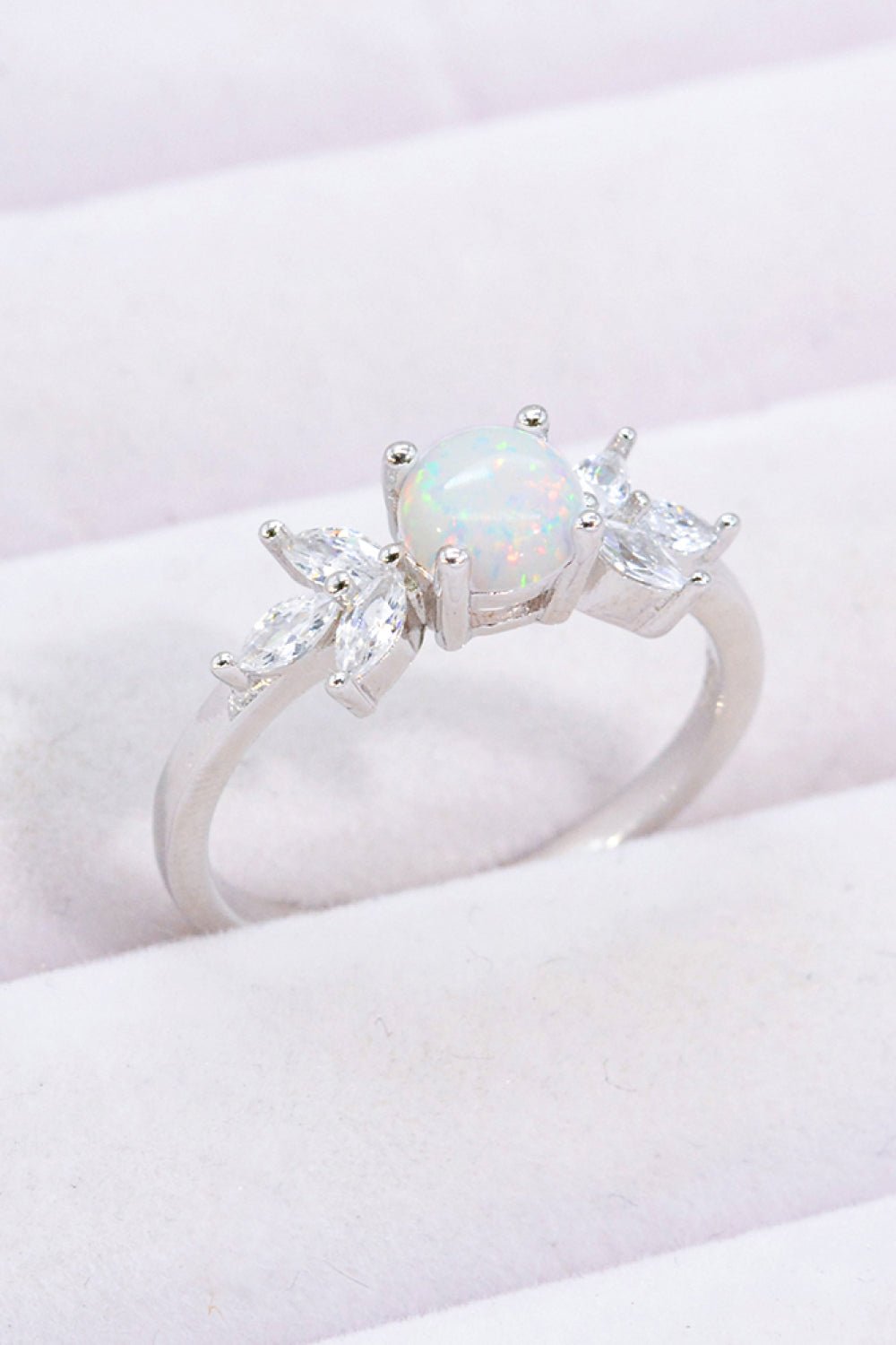 Opal and Zircon Ring - Tangerine Goddess