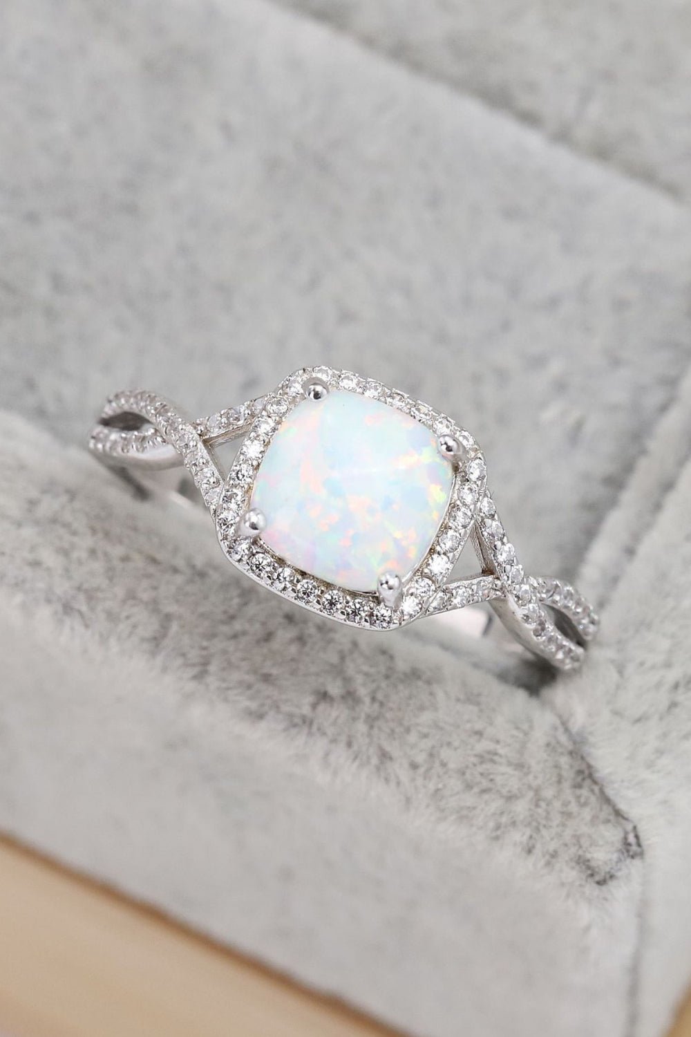 Opal Crisscross Ring - Tangerine Goddess