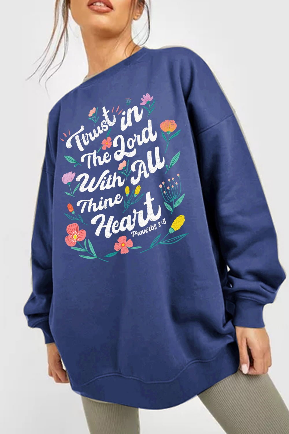 Trust in the Lord Graphic Sweatshirt - Tangerine Goddess